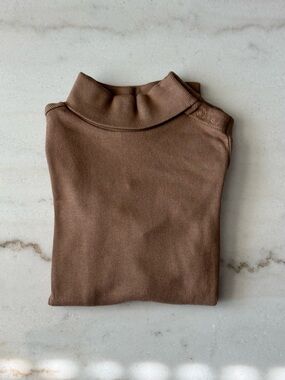 Banana Republic Baby Ribbed Turtleneck 18-24M Brown/Tan